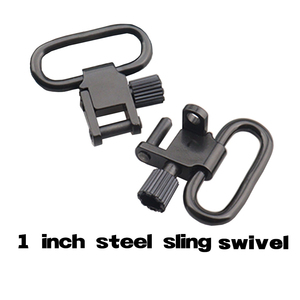 Juego de Anillas de Sujeción QD de Acero de 1 Pulgada de Primera Calidad, Diseño de Liberación Rápida, Resistentes a la Corrosión, Color Negro Mate, Equipo Táctico para Exteriores - Product Image 1