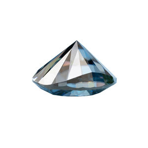 Piedras de moissanita ovaladas naturales, diamante sintético de color azul, precio al por mayor - Product Image 2