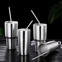 Pailles à boire réutilisables en acier inoxydable argenté de la marque Soton, certifiées EU/CE, accessoires de bar écologiques, vente en gros