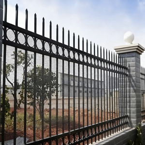 سياج أمان تجاري حديث من الحديد المطاوع والفولاذ للاستخدام في الفناء والمنزل، مطلي بالبودرة ومقاوم للقوارض - Product Image 5