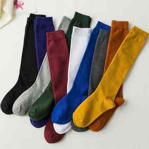 Calcetines Largos Hasta la Rodilla <span class=keywords><strong>de</strong></span> Color Sólido <span class=keywords><strong>para</strong></span> Niña - Product Image 1