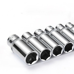 63mm CRV aleación antioxidante 6 puntos llave de torsión llave de tubo de trinquete <span class=keywords><strong>3</strong></span>/<span class=keywords><strong>8</strong></span> \ "Drive personalizable OEM juego de enchufes hexagonales profundos - Product Image 1