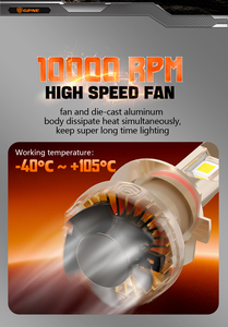 หลอด<span class=keywords><strong>ไฟ</strong></span>หน้า LED <span class=keywords><strong>E7</strong></span> gpne 200W 6000K สีขาวสว่างมากสำหรับ H4 H11 9004<span class=keywords><strong>ไฟ</strong></span>หน้ารถยนต์9005 - Product Image 5