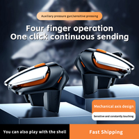 DY01 NUEVO ESTILO Controlador de Juego Compatible con Call of Duty CF IOS, Joystick con Doble Vibración, Freno de Mano, Gatillo con Cable e Inalámbrico
