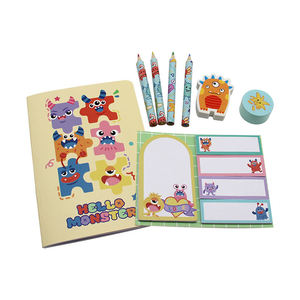 Lots de <span class=keywords><strong>papeterie</strong></span> d'anniversaire pour garçons et filles, cadeaux éducatifs pour la salle de classe, carnets et trousses à crayons inclus - Product Image 6
