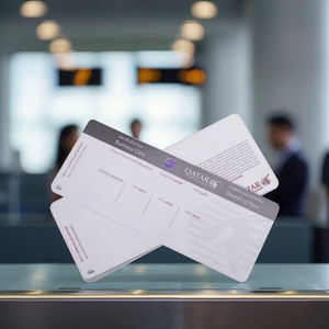 Venta al por mayor de billetes de vuelos baratos personalizados, <span class=keywords><strong>tarjeta</strong></span> de embarque, etiquetas de papel de cartón de transferencia térmica, Impresión de LOGOTIPO, tarjetas de visita - Product Image 1