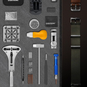 Eventronic 149 Piece Watch Repair Tool Kit Stainless Steel Watch Strap Removal Battery Replacement Case Back Opening Tools - Product Image 1