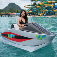 Kart aquatique électrique personnalisé pour 1-2 personnes, petit bateau rapide, mini jet ski, ski nautique, coque en PE rotomoulé, personnalisation TS56422