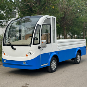 รถบรรทุกไฟฟ้าขนาดเล็กสำหรับขนถ่ายขยะ พร้อมแผ่นปิดท้าย ใช้เป็นรถเข็นทำความสะอาด - Product Image 2