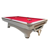 Table de billard en bois série Diamond de 9 pieds, modèle Mace 8 pieds, pour billard et snooker, avec ardoise Dakota, incluant les billes de snooker et de billard