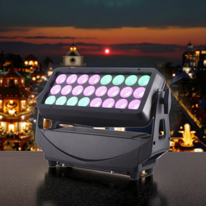 Projecteur LED RGBW Citycolor extérieur IP65 étanche 24*20W pour bâtiment, concert, événement, fête, mariage, discothèque, parc - Product Image 1