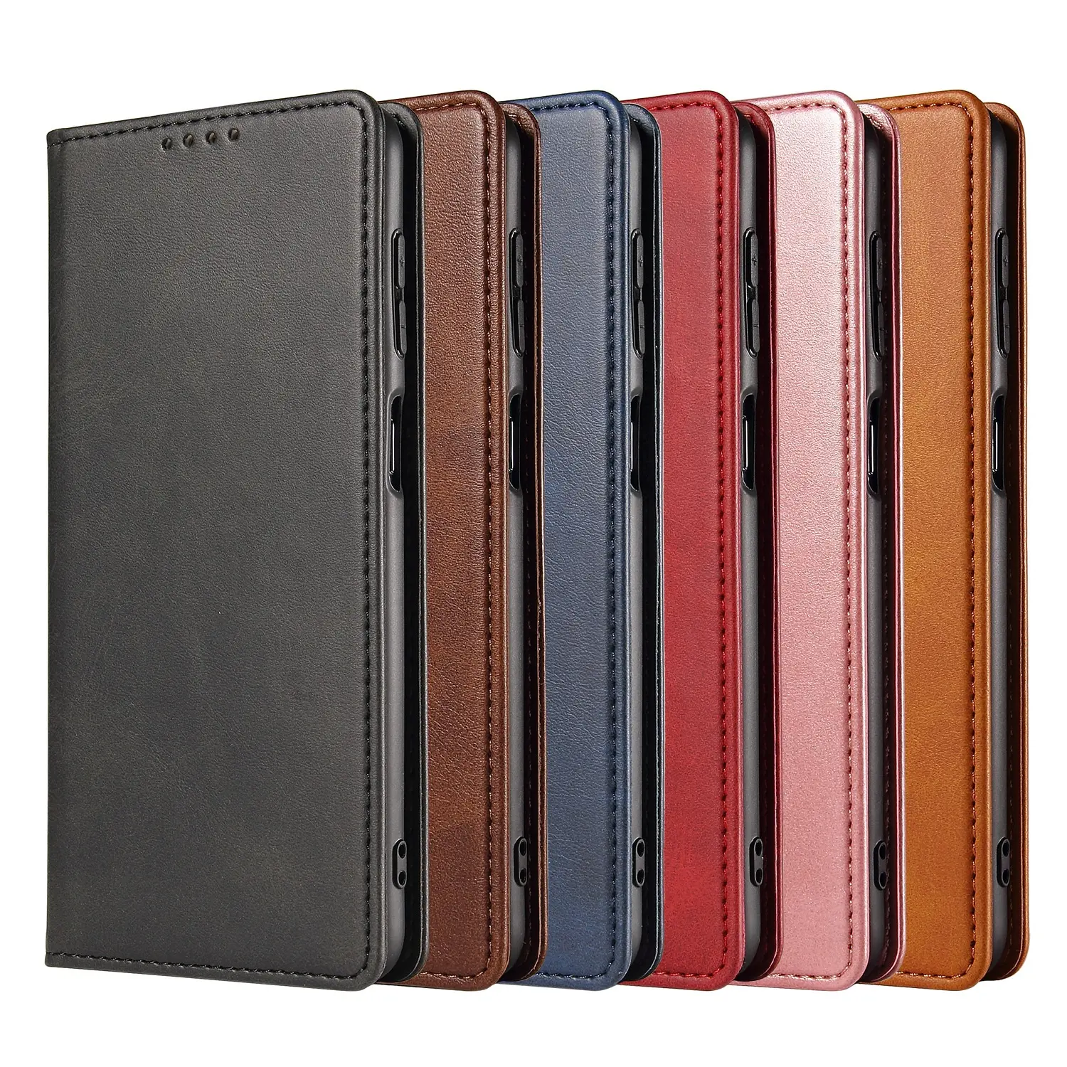 Business Flip Wallet Phone Case for iphone 14 13 12 pro Fashion card slot leather phone case for Samsung S23 S23+ S23U