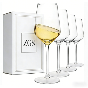 Verres à vin rouge 225 ml en gros pour restaurants et usage domestique – Gobelets en verre simples compatibles lave-vaisselle pour bar - Product Image 1