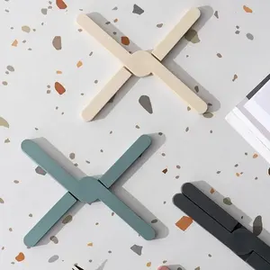 Foldable Silicone Heat Resistant Placemat Non-Slip Table <b>Mat</b> Multi-purpose Pot Holder Dish <b>Plate</b> Coaster Kitchen Dining - Product Image 2