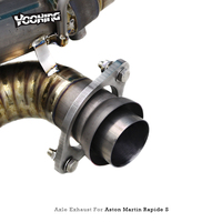 Système d'échappement arrière en titane léger pour Aston Martin Rapide S 560CV V12 6.0L 2013-2018 avec son amélioré par X-Pipe actif et Catback