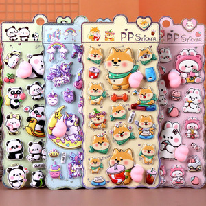 Pegatinas Suaves y Adorables para Aliviar el Estrés, para Niños, con Dibujos Animados <span class=keywords><strong>de</strong></span> Labubu, Unicornio, Animales <span class=keywords><strong>de</strong></span> Sanrio, Panda, <span class=keywords><strong>Shiba</strong></span> <span class=keywords><strong>Inu</strong></span> - Product Image 2