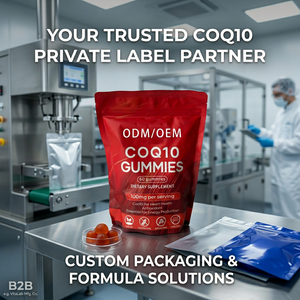 เยลลี่โคเอนไซม์คิวเท็น (CoQ10) แบบขายส่ง OEM ในซองปิดผนึกได้ ช่วยบำรุงการทำงานของหัวใจ รับผลิตแบบ Private Label และ ODM จากโรงงาน - Product Image 3
