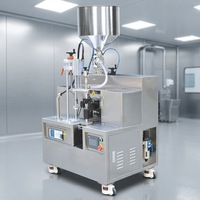 Machine de scellage de tubes pneumatique semi-automatique pour l'emballage de produits cosmétiques, de boissons, de gel, d'huile, d'eau pure et de produits chimiques