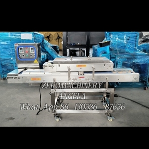Trancheuse horizontale automatique commerciale électrique poitrine de poulet boeuf viande crue saumon cubage coupe trancheuse-état neuf - Product Image 5