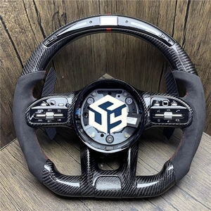 เหมาะสำหรับรถเบนซ์ C CLA W204 C63 W212 W218 W207 W172 SLK W217 W205 G65 X190 <span class=keywords><strong>GTS</strong></span> A45 W213 GLA glb พวงมาลัยคาร์บอนไฟเบอร์ - Product Image 1