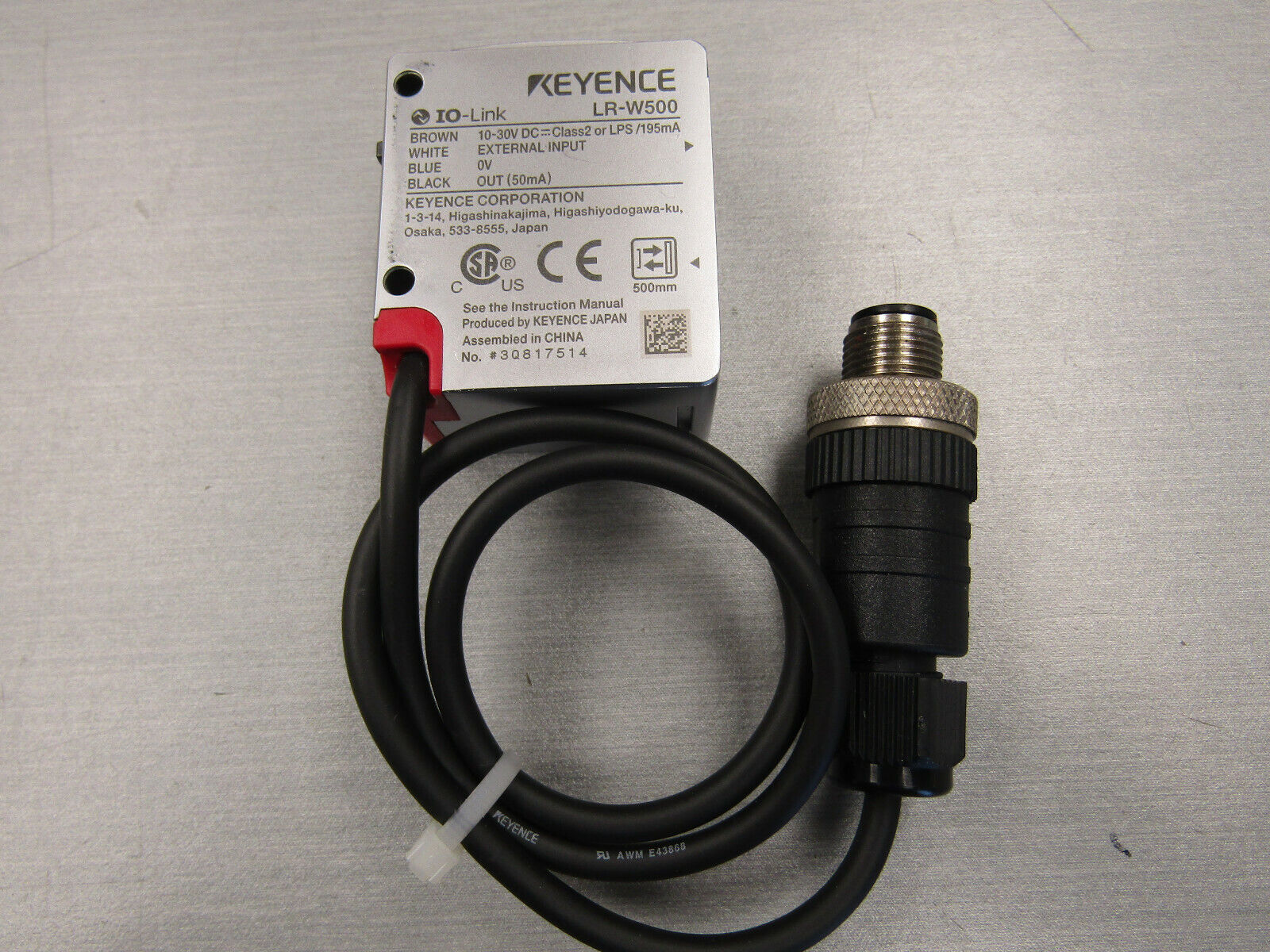 オリジナルケーブルタイプKEYENCE LR-W500フルスペクトル オリジナルケーブルタイプKEYENCE LR-W500フルスペクトル