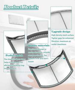 Filtro de <span class=keywords><strong>Secadora</strong></span> 137623900 para Secadoras <span class=keywords><strong>Electrolux</strong></span> Kenmore EIMED55IIW3 EIMED60LT4 3015965 AP5805190 PS8770145 Filtro de Pelusa para <span class=keywords><strong>Secadora</strong></span> - Product Image 3