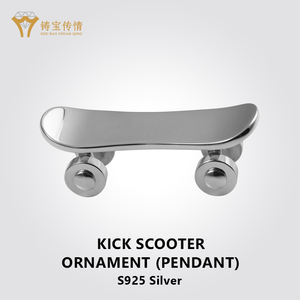 Homme Hip Hop Personnaliser Argent 925 Personnalité Doigt <span class=keywords><strong>Scooter</strong></span> <span class=keywords><strong>Bijoux</strong></span> 925 Pendentif <span class=keywords><strong>Scooter</strong></span> En Argent Sterling Pour Hommes Et Femmes - Product Image 2