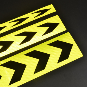 90 M Huỳnh Quang Màu Vàng/Mũi Tên Màu Đen Băng Phản Chiếu An Toàn Cảnh Báo Sticker - Product Image 1