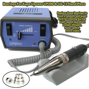 4 Piezas de Rodamientos de Alta Velocidad de Repuesto para Taladro de Uñas KUPA UPOWER UP200 UG12/SUG12 - Product Image 1