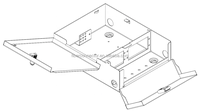 Double Door Wall Mount Fiber Optic Patch Panel Distribution Box 96 LC 4LGX Terminal Wall-Mounted Optical Equipment
