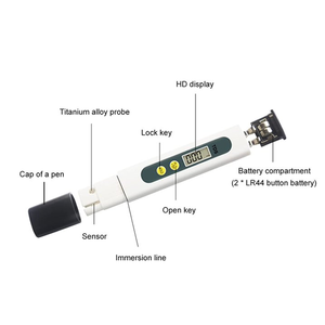 Alat Ukur Kualitas Air Harga Pabrik Rentang Pengukuran 0-9999ppm TDS Meter Digital untuk Kolam Akuarium - Product Image 4