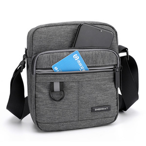 Nouveau Modèle de <span class=keywords><strong>Sac</strong></span> Messager <span class=keywords><strong>Petit</strong></span> Format pour <span class=keywords><strong>Homme</strong></span> en Tissu Oxford, <span class=keywords><strong>Sac</strong></span> à <span class=keywords><strong>Bandoulière</strong></span> Unique Décontracté en Toile pour Téléphone - Product Image 3