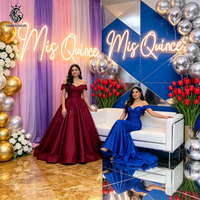Декорации для вечеринки Mis Quince: неоновая вывеска, украшения для 15-го дня рождения, декор для Quinceanera, украшения для Fiesta XV, декорации на 15 лет