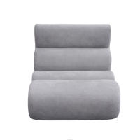Canapé-lit confortable et inclinable, rembourré en éponge, pour une personne, idéal pour appartement ou dortoir, design moderne