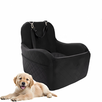 Siège de voiture pour chien jusqu'à 16 kg, siège surélevé pour animaux de compagnie pour voitures, SUV et camions, siège de voiture surélevé pour animaux de compagnie avec sangle de sécurité, lavable