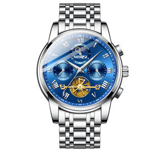 Reloj de Pulsera Cronógrafo de Cuarzo Analógico para Hombre, Deportivo, de Lujo, Resistente al Agua, con Caja de Aleación, Esfera de Cristal, Luminoso, Estilo Antiguo - Product Image 2