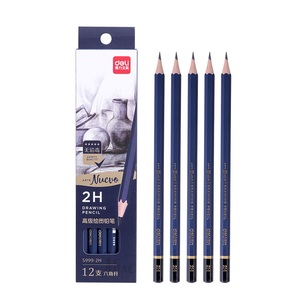 Crayons à <span class=keywords><strong>dessin</strong></span> hexagonaux en bois de tilleul <span class=keywords><strong>bleu</strong></span> Deli S999-2H, 12 pièces/boîte, crayons à croquis pour étudiants, 192 boîtes*12 pièces=2304 pièces par carton - Product Image 1