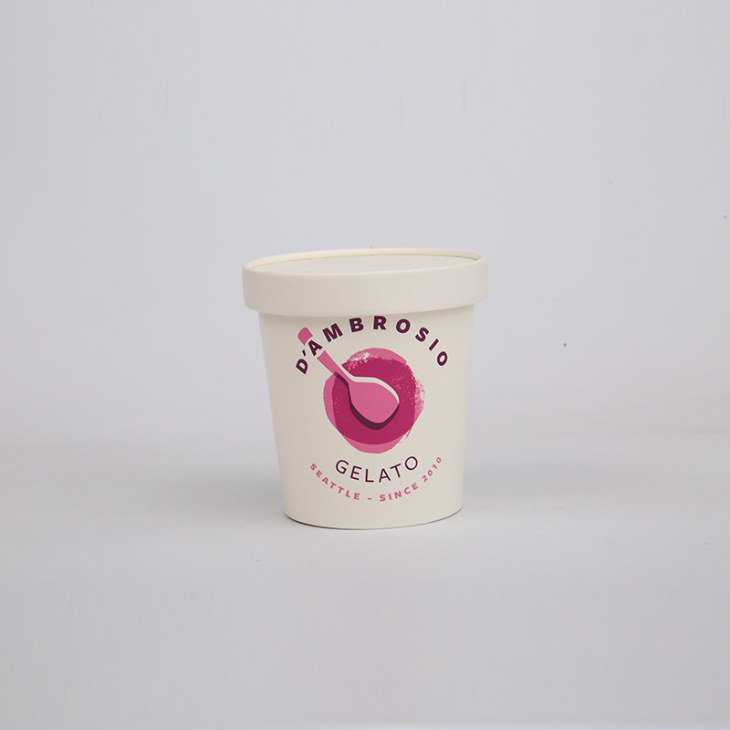 ice cream packaging container logo
