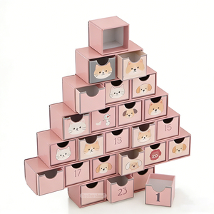 Calendario <span class=keywords><strong>de</strong></span> Adviento 2026 con Forma Única <span class=keywords><strong>de</strong></span> Árbol <span class=keywords><strong>de</strong></span> <span class=keywords><strong>Navidad</strong></span>, Caja <span class=keywords><strong>de</strong></span> Regalo <span class=keywords><strong>de</strong></span> Cartón con Cajón, Cuenta Regresiva <span class=keywords><strong>de</strong></span> 24 Días Personalizada - Product Image 1