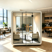 Cabine insonorisée mobile moderne pour bureau, maison, hôtel, appartement – Pod modulaire d'isolation phonique pour l'intimité
