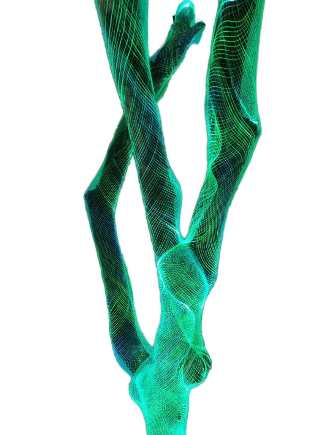 Optical Fiber Mesh RGB LED Light Customizable Length IP65 Waterproof High CRI 90 DMX512 Controlled Dimmable Ceiling Tree 3500K