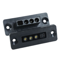 Connecteur d'alimentation en cuivre pour l'aéronautique, connecteur de borne à branchement rapide pour armoire, avec indice de protection IP33, 35A, 380V, femelle, pour borne de recharge