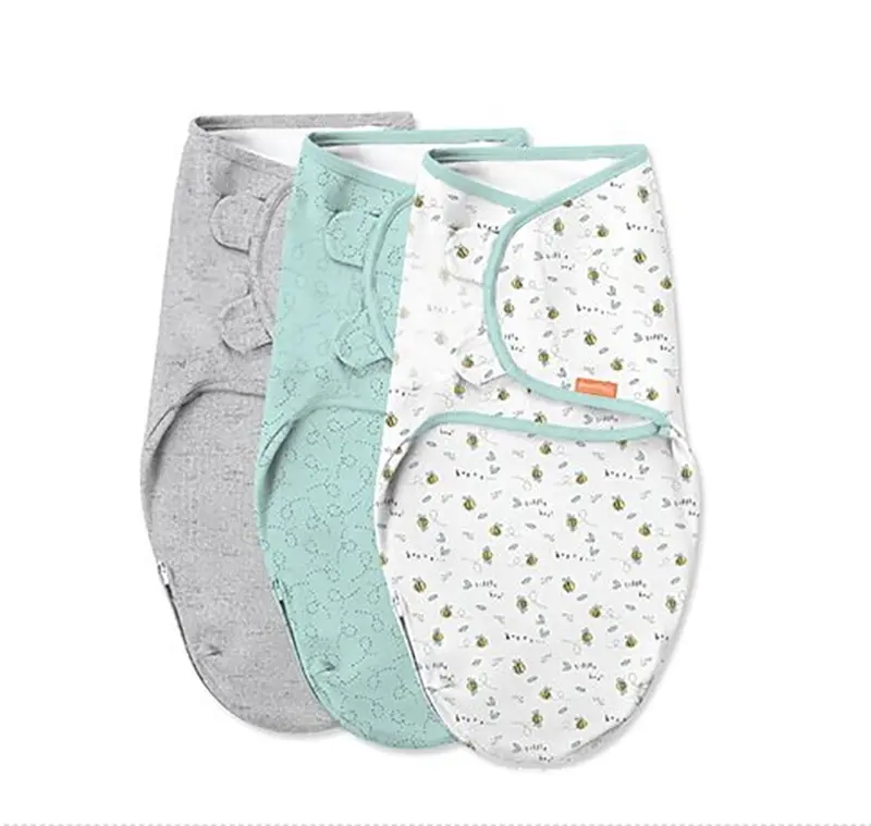 Bio-Baumwolle Jersey Neugeborene verstellbare Wickel Baby Schlafsack Wickel Inter lock Baby Wrap Wickel aus Baumwoll material