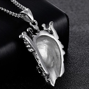 Collar con Colgante de Cabeza de León Grande de Acero Inoxidable y <span class=keywords><strong>Cadena</strong></span> Cubana de Color para <span class=keywords><strong>Hombre</strong></span> y Mujer, Joyería, Regalo, Rey Animal, Estilo Vintage, Moderno - Product Image 4