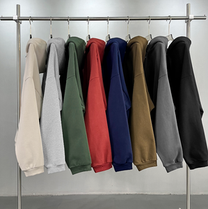 Sweat-shirt à capuche surdimensionné personnalisé 430 g/m², haute qualité, fermeture éclair YKK, broderie en relief, pour homme et femme - Product Image 1
