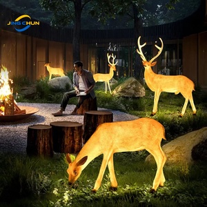 Fiberglass Deer <strong>Lamp</strong> Suitable for Outdoor Park and Scenic Area Landscape Lighting - Product Image 3