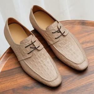 Zapatos Casuales de Hombre con Aumento de Altura Invisible, Parte Superior de Cuero, Estilo Botín Negro, Zapatos Elevadores para Hombre - Product Image 3