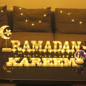 Lettere LED Eid Mubarak a Batteria, Luci Decorative per <span class=keywords><strong>Capodanno</strong></span>, Ramadan Kareem, Illuminazione da Parete e Tavolo Y561 - Product Image 3