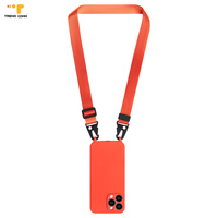 Hot Selling Afneembare Mannelijke Crossbody Ketting Siliconen Webbing Eendelig Mobiele Telefoonhoesje Met Riem Voor Iphone 14 & 15