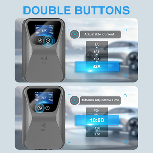 เครื่องชาร์จรถยนต์ไฟฟ้าแบบติดผนัง รุ่น 40A 60A สำหรับรถยนต์ Tesla แบบเฟสเดียว ชนิดปลั๊ก UK/USA/ยุโรป พร้อมการเชื่อมต่อ GB/T - Product Image 2